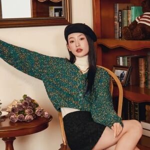 Cider Multicolor Knit Cardigan